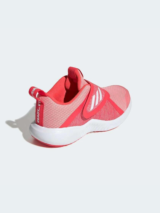 Fortarun X Kids Sports Shoes Running Slip-On Glow Pink / Cloud White / Shock Red