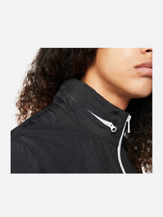 Sportswear Sport Essentials Σετ Φόρμας Γυαλιστερό με Λάστιχο Μαύρο