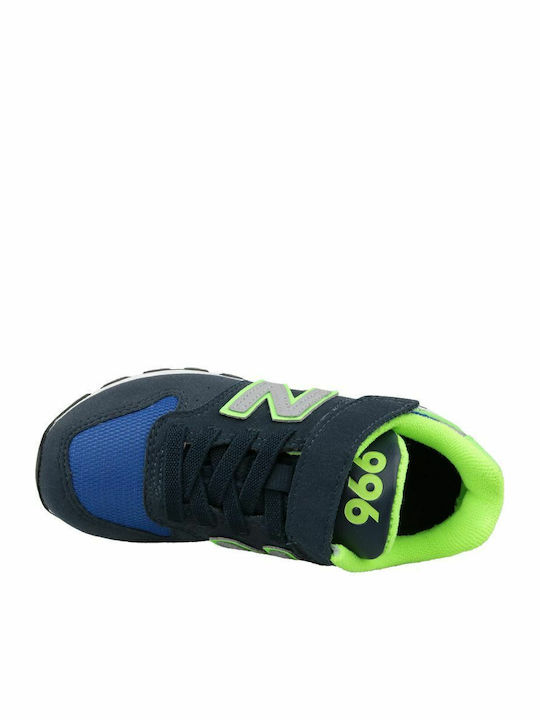 Classic Kids Sports Shoes Running with Hoop & Loop Closure Navy Blue