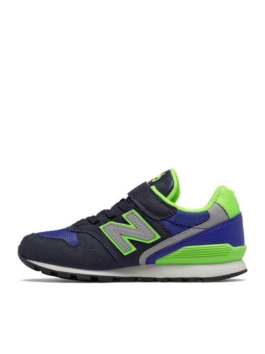 Classic Kids Sports Shoes Running with Hoop & Loop Closure Navy Blue