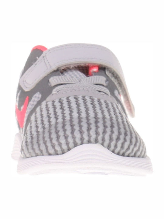 Revolution Revolution 4 TD Kids Sports Shoes Running with Hoop & Loop Closure Gray