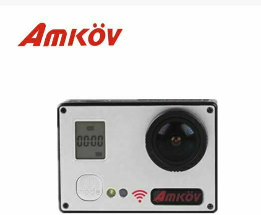 Amkov AMK7000S Action Camera 4K Ultra HD Underwater with Screen 2" and Wi-Fi Silver