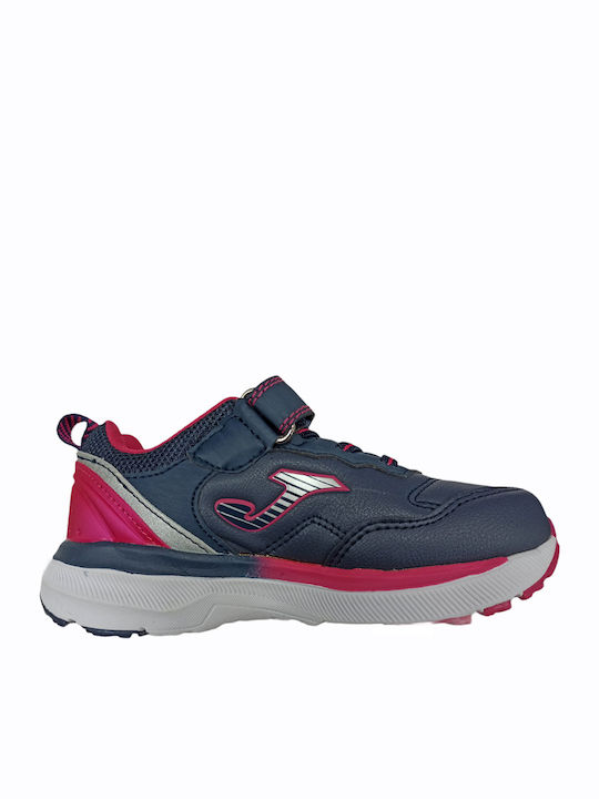 Boro Αθλητικά Παιδικά Παπούτσια Running με Σκρατς Navy Μπλε