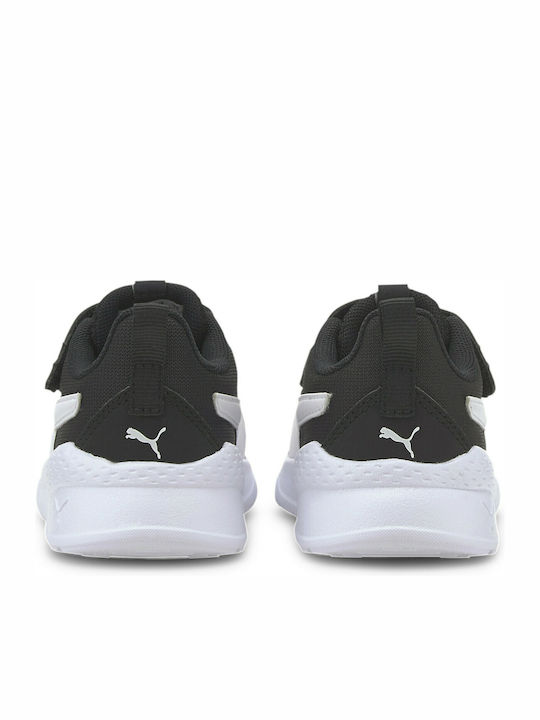 Anzarun Lite AC Inf Kids Sports Shoes Running with Hoop & Loop Closure Black