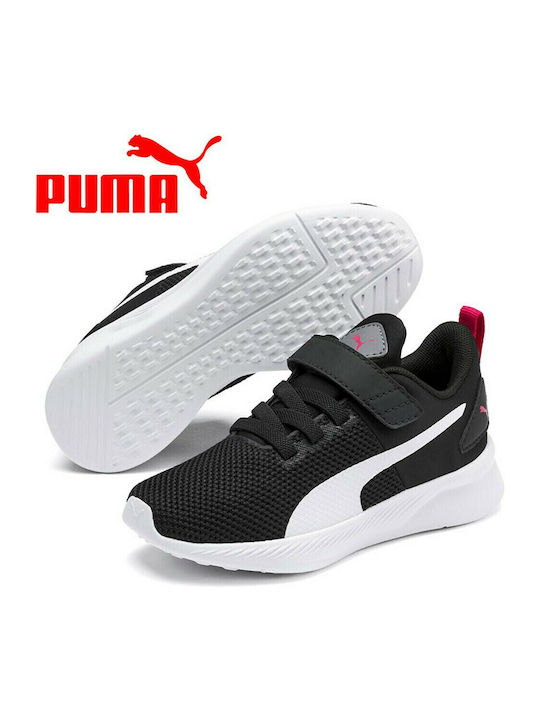 Flyer Runner V PS Kids Sports Shoes Running with Hoop & Loop Closure Black