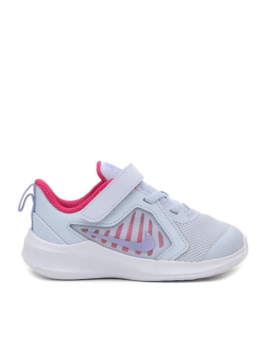 Downshifter Downshifter 10 Kids Sports Shoes Running with Hoop & Loop Closure Light Blue