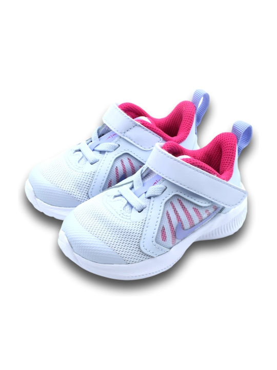 Downshifter Downshifter 10 Kids Sports Shoes Running with Hoop & Loop Closure Light Blue
