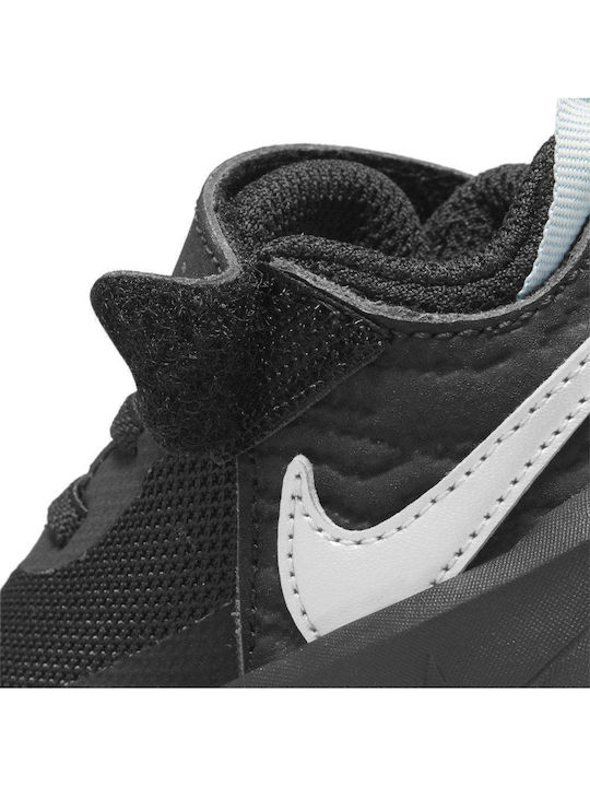 Team Hustle D 10 TD Αθλητικά Παιδικά Παπούτσια Running με Σκρατς Black / Volt / White / Metallic Silver
