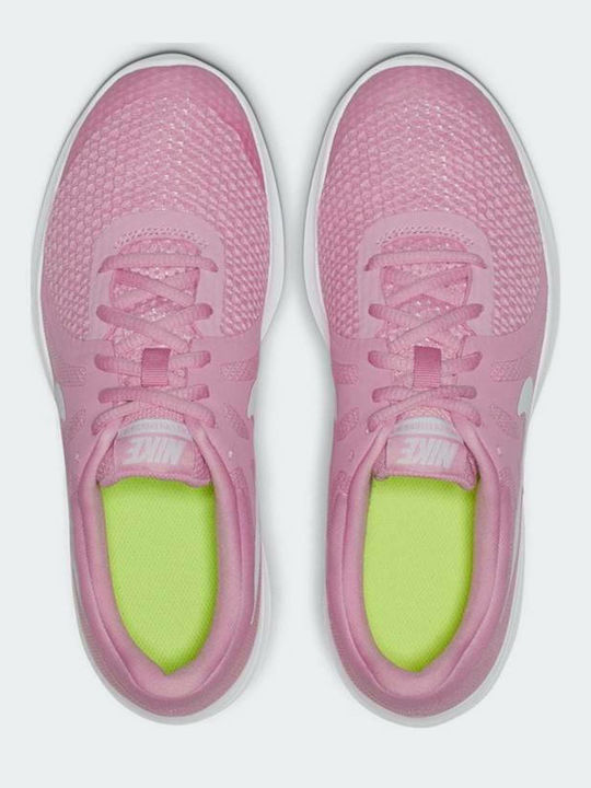 Revolution 4 GS Αθλητικά Παιδικά Παπούτσια Running με Κορδόνια Ροζ