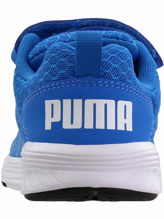 NRGY Comet V PS Kids Sports Shoes Running with Hoop & Loop Closure Blue