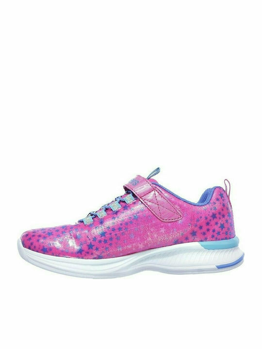 Jumpin Jams Cosmic Cutie Kids Sports Shoes Running with Hoop & Loop Closure Pink