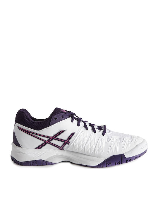 Gel Resolution 6 GS Αθλητικά Παιδικά Παπούτσια Running με Κορδόνια Λευκά
