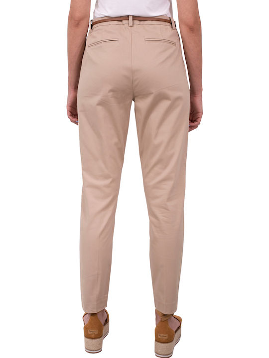 Damen Chino Hose Beige