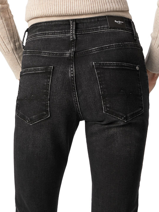 Violet Damenjeans in Karotten-Passform Schwarz