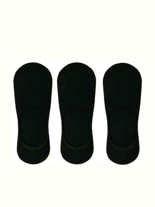 Walk Men's Solid Color Socks Black 3Pack