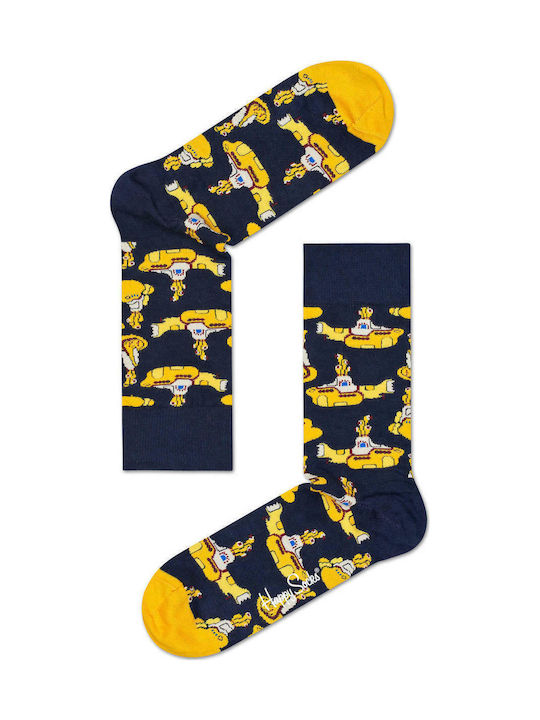 Happy Socks Yellow Submarine Men's Patterned Socks Multicolour