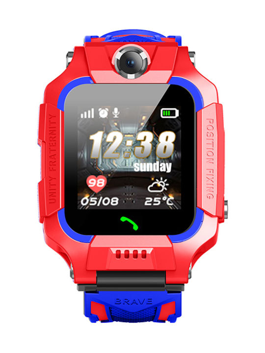 Kinder-Smartwatch mit GPS & Kamera Rot