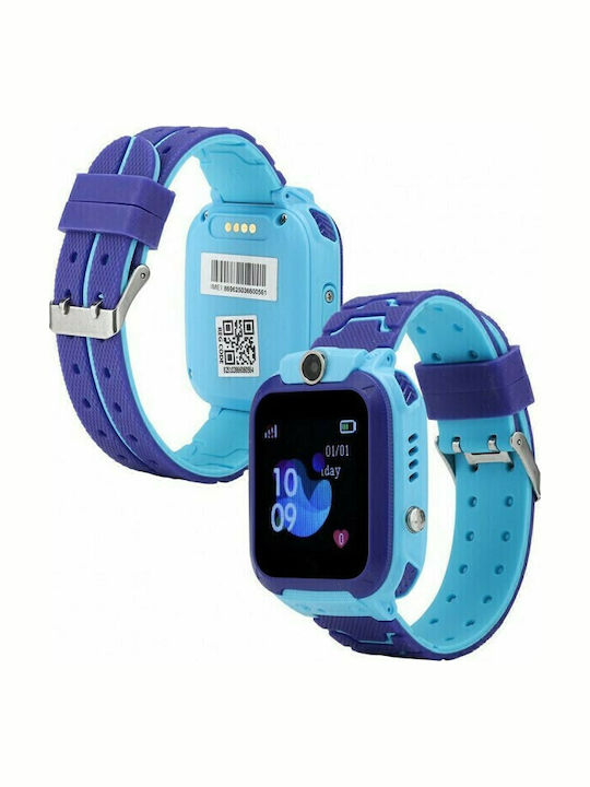SPM Kids Digital Watch with GPS and Rubber/Plastic Strap Blue