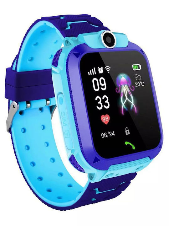 SPM Kids Digital Watch with GPS and Rubber/Plastic Strap Blue