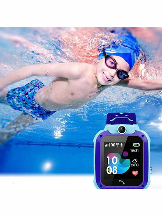 SPM Kids Digital Watch with GPS and Rubber/Plastic Strap Blue