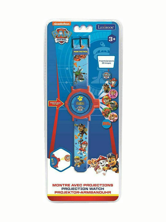 Lexibook Kids Digital Watch Paw Patrol with Rubber/Plastic Strap Light Blue