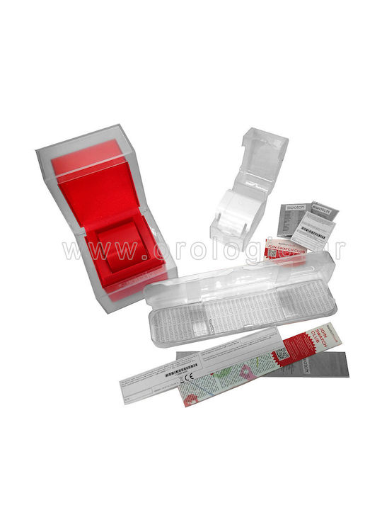 Swatch Sea View Γυναικείο Ρολόι 34mm Μπαταρίας με Μπλε Καουτσούκ Λουράκι