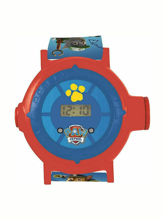 Lexibook Kids Digital Watch Paw Patrol with Rubber/Plastic Strap Light Blue