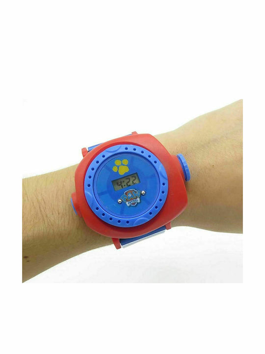 Lexibook Kids Digital Watch Paw Patrol with Rubber/Plastic Strap Light Blue
