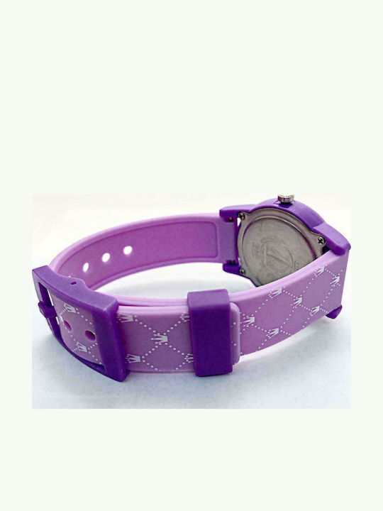 Q&Q Kids Analog Watch with Rubber/Plastic Strap Purple