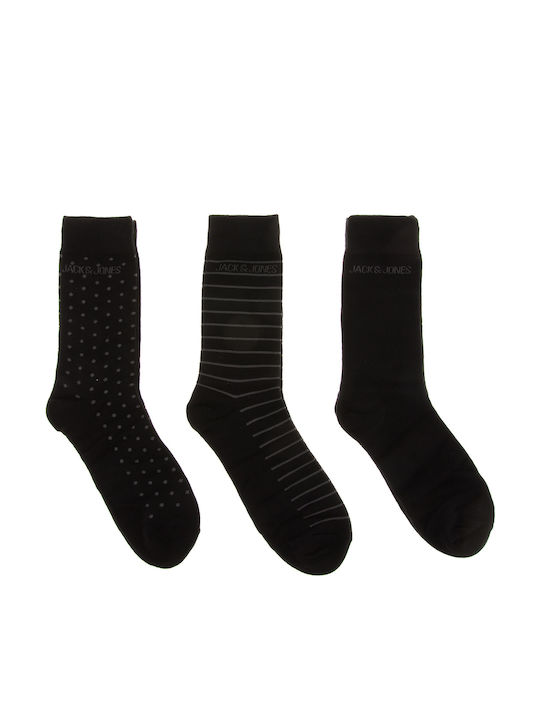 Jack & Jones Men's Patterned Socks Black 3Pack