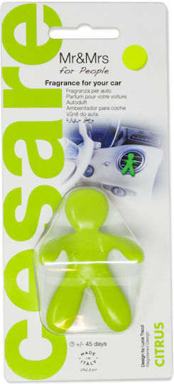 Mr & Mrs Fragrance Αρωματικό Αεραγωγού Αυτοκινήτου Cesare Citrus