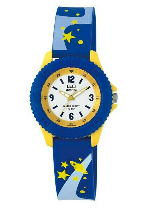 Q&Q Kids Analog Watch with Rubber/Plastic Strap Blue