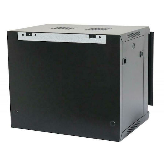 Powertech Επιτοίχια Καμπίνα Rack 9U 60x45x50cm Μαύρο NETW-0001
