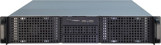 Inter-Tech IPC 2U-20248 Rack Μαύρο