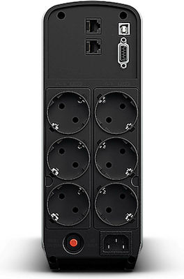 CyberPower CP1500EPFCLCD UPS Line-Interactive 1500VA 900W με 6 Schuko Πρίζες