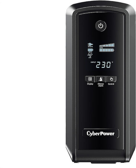 CyberPower CP900EPFCLCD UPS Line-Interactive 900VA 540W με 6 Schuko Πρίζες