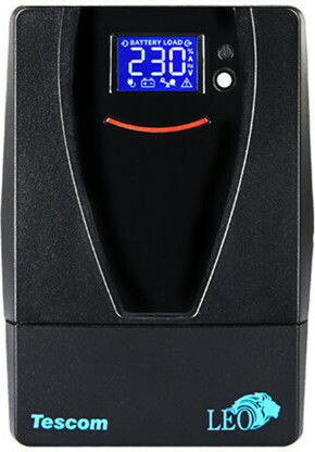 Tescom Leo LCD 2000AP USV 2000VA 1200W mit 4 Schuko Steckdosen