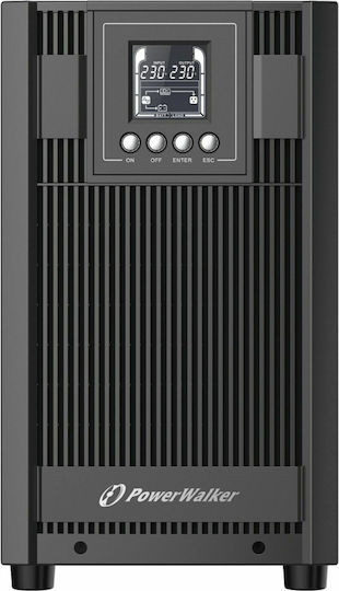 Powerwalker VFI 3000 AT UPS On-Line 3000VA 2700W με 4 Schuko Πρίζες