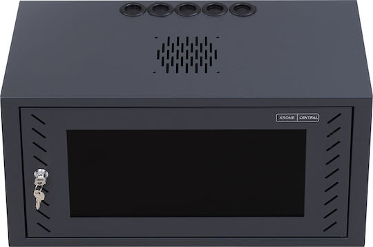 Central Wall Mounted Rack Cabinet 4U 60x30x24.4cm Black 3000030004/C