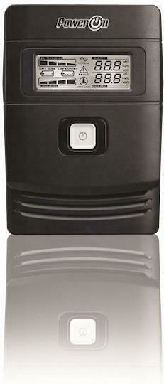 Power On VLD-950 UPS Line-Interactive 950VA with 2 Schuko Power Plugs