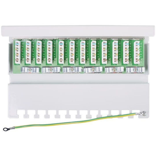 Goobay Patch Panel για Rack 1U 12 Θυρών cat5e Γκρι