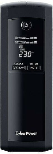 CyberPower VP1600EILCD UPS Line-Interactive 1600VA 960W με 8 IEC Πρίζες