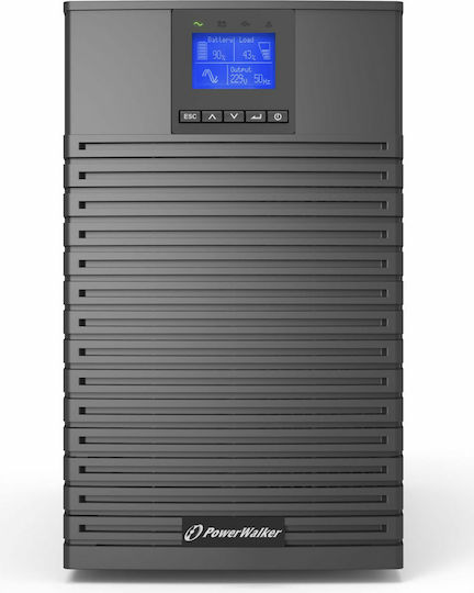 Powerwalker VFI 3000 ICT IoT UPS On-Line 3000VA 3000W με 8 IEC Πρίζες