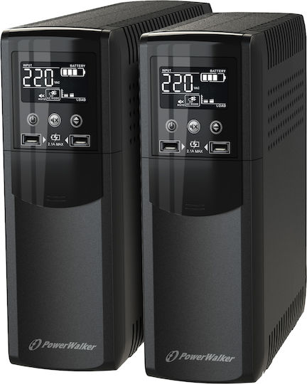 Powerwalker VI 1000 CSW UPS Line-Interactive 1000VA 600W με 4 Schuko Πρίζες
