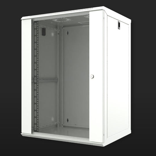Mirsan Επιτοίχια Καμπίνα Rack 16U 56.5x45x75.5cm Γκρι WTC16U45MN.02
