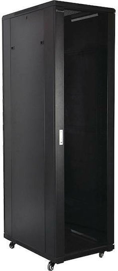 Safewell Επιδαπέδια Καμπίνα Rack 42U 60x80x205.5cm Μαύρο SNB6842IK