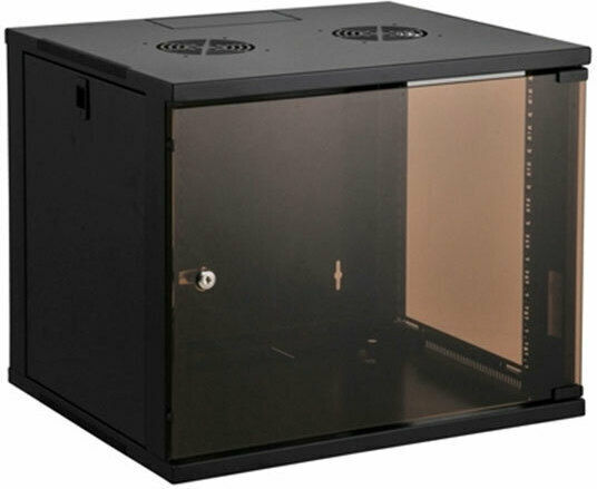 Wandmontiert Rack-Schrank 15U 54x45x71.5cm Schwarz 04.022.0297