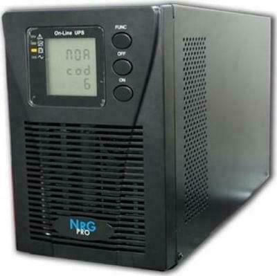 NRG Pro 1000 USV 1000VA 1000W mit 2 Schuko Steckdosen