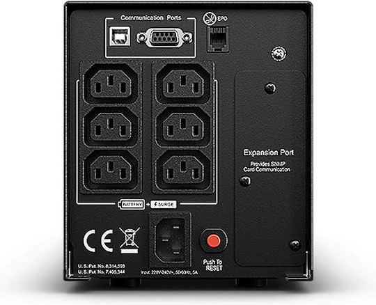 CyberPower PR750ELCD UPS Line-Interactive 750VA 675W με 6 IEC Πρίζες