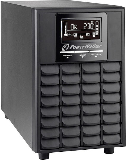 Powerwalker VFI 1500 CG PF1 USV 1500VA 1500W mit 4 IEC Steckdosen